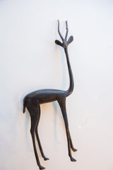 Vintage African Right Facing Gazelle with Dark Patina // ONH Item ab01521 Image 4