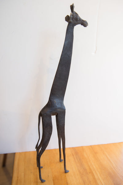 Vintage African Giraffe with Dark Patina // ONH Item ab01544 Image 5