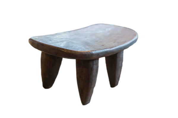 Vintage Hand Carved African Senufo Wood Milk Stool // ONH Item ab01559