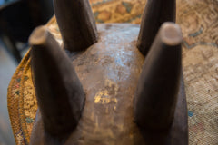 Vintage Hand Carved African Senufo Wood Milk Stool // ONH Item ab01559 Image 4