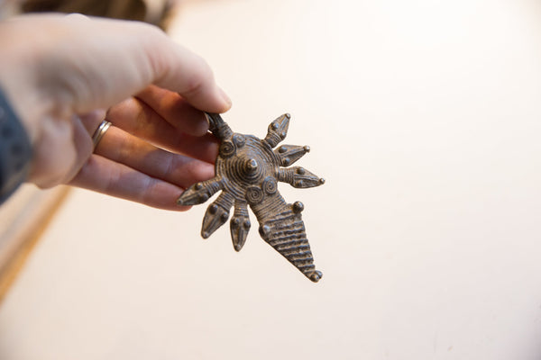 Vintage African Mother and Baby Snakes Pendant // ONH Item ab01590 Image 1