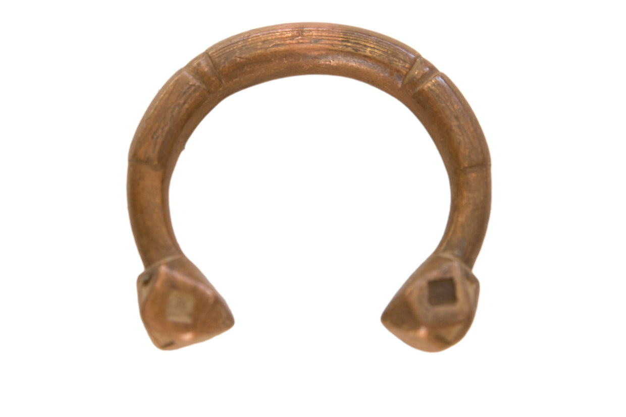 Antique African Copper Alloy Snake Cuff Bracelet // ONH Item ab01616