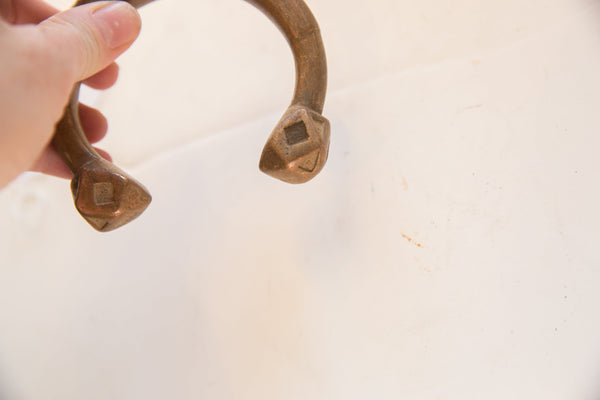 Antique African Copper Alloy Snake Cuff Bracelet // ONH Item ab01616 Image 1