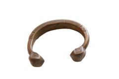 Antique African Bronze Snake Cuff Bracelet // ONH Item ab01623