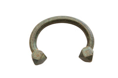 Antique African Oxidized Copper Alloy Snake Cuff Bracelet // ONH Item ab01624
