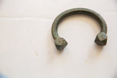 Antique African Oxidized Copper Alloy Snake Cuff Bracelet // ONH Item ab01624 Image 2