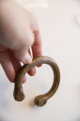 Antique African Bronze Snake Cuff Bracelet // ONH Item ab01625 Image 2