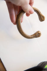 Antique African Bronze Snake Cuff Bracelet // ONH Item ab01625 Image 4