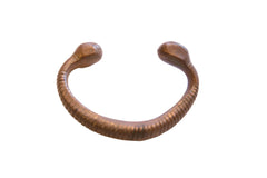 Antique African Bronze Snake Cuff Bracelet // ONH Item ab01628