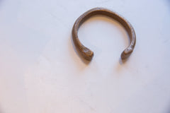 Antique African Bronze Snake Cuff Bracelet // ONH Item ab01631 Image 2
