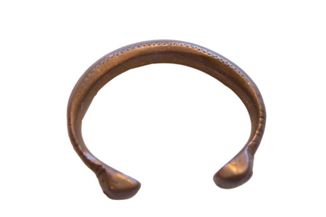 Antique African Copper Alloy Snake Cuff Bracelet // ONH Item ab01632