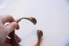 Antique African Bronze Snake Cuff Bracelet // ONH Item ab01635 Image 2