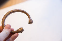 Antique African Copper Alloy Snake Cuff Bracelet // ONH Item ab01644 Image 2