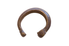 Antique African Bronze Snake Cuff Bracelet // ONH Item ab01645