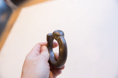 Antique African Bronze Snake Cuff Bracelet // ONH Item ab01645 Image 5