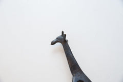 Vintage Dark Bronze African Giraffe // ONH Item ab01657 Image 2