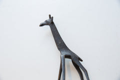 Vintage Dark Bronze African Giraffe // ONH Item ab01659 Image 1