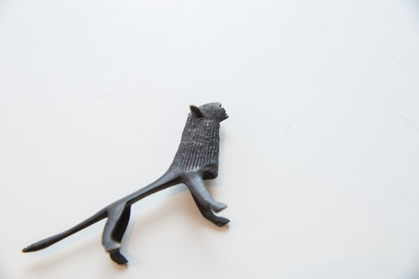 Vintage African Lion with Dark Patina // ONH Item ab01661 Image 1