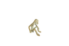 Vintage African Bronze Monkey Sitting // ONH Item ab01678