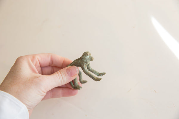 Vintage African Bronze Monkey Standing // ONH Item ab01679 Image 2