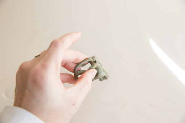 Vintage African Bronze Monkey Standing // ONH Item ab01679 Image 4