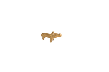 Vintage African Brass Mini Hippo // ONH Item ab01696