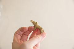 Vintage African Brass Mini Hippo // ONH Item ab01696 Image 3