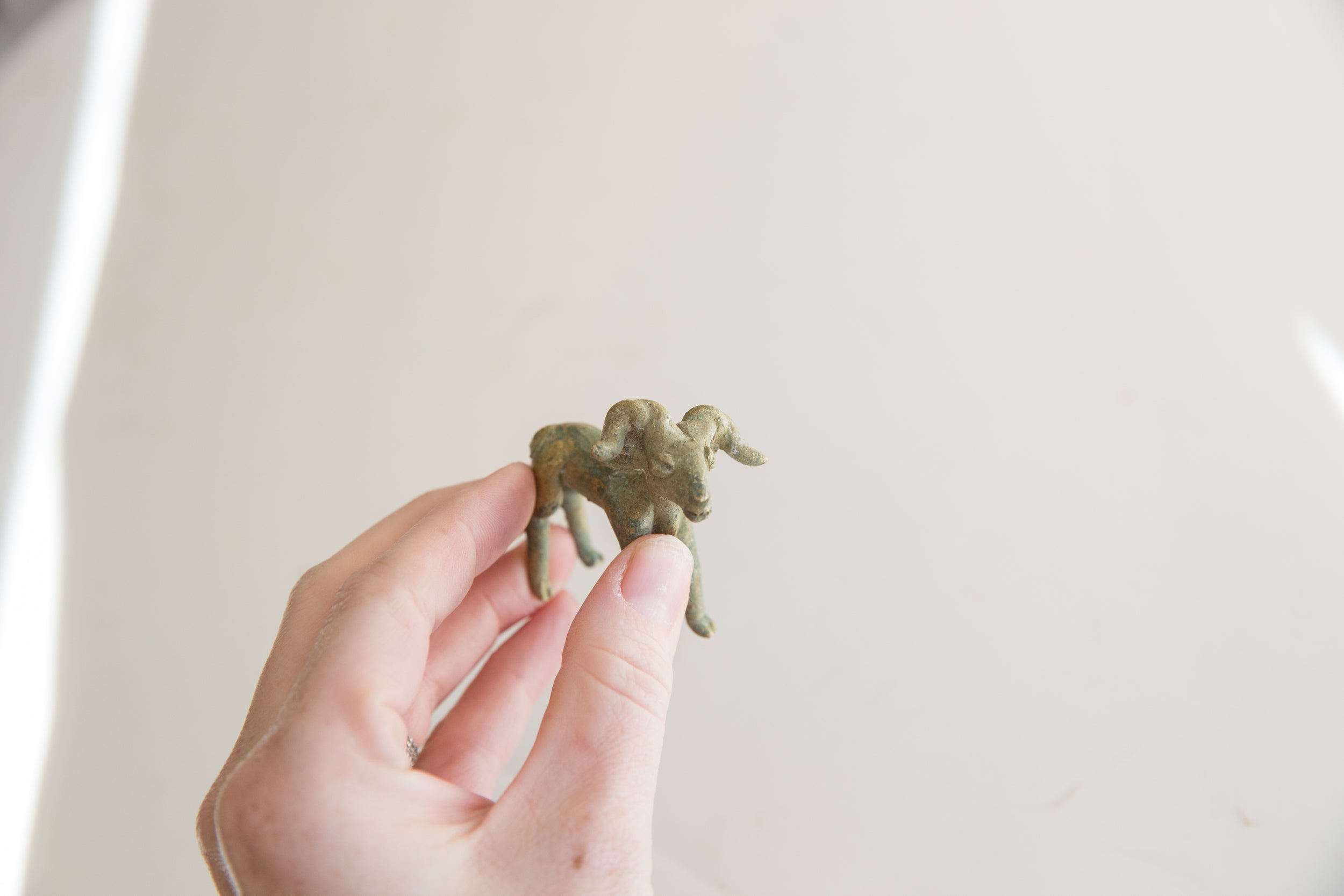 Vintage African Impala Ram Gold Weight // ONH Item ab01707 Image 1