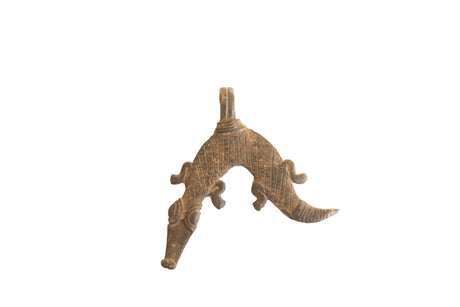 Vintage African Crocodile Pendant // ONH Item ab01718