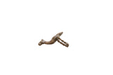 Vintage African bronze ring featuring a sculpted camel with a twisted band.