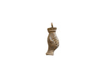 Vintage African vase pendant with a textured, aged bronze patina and stylized shape.