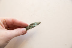 Vintage African Bronze Crocodile Pendant // ONH Item ab01782 Image 2