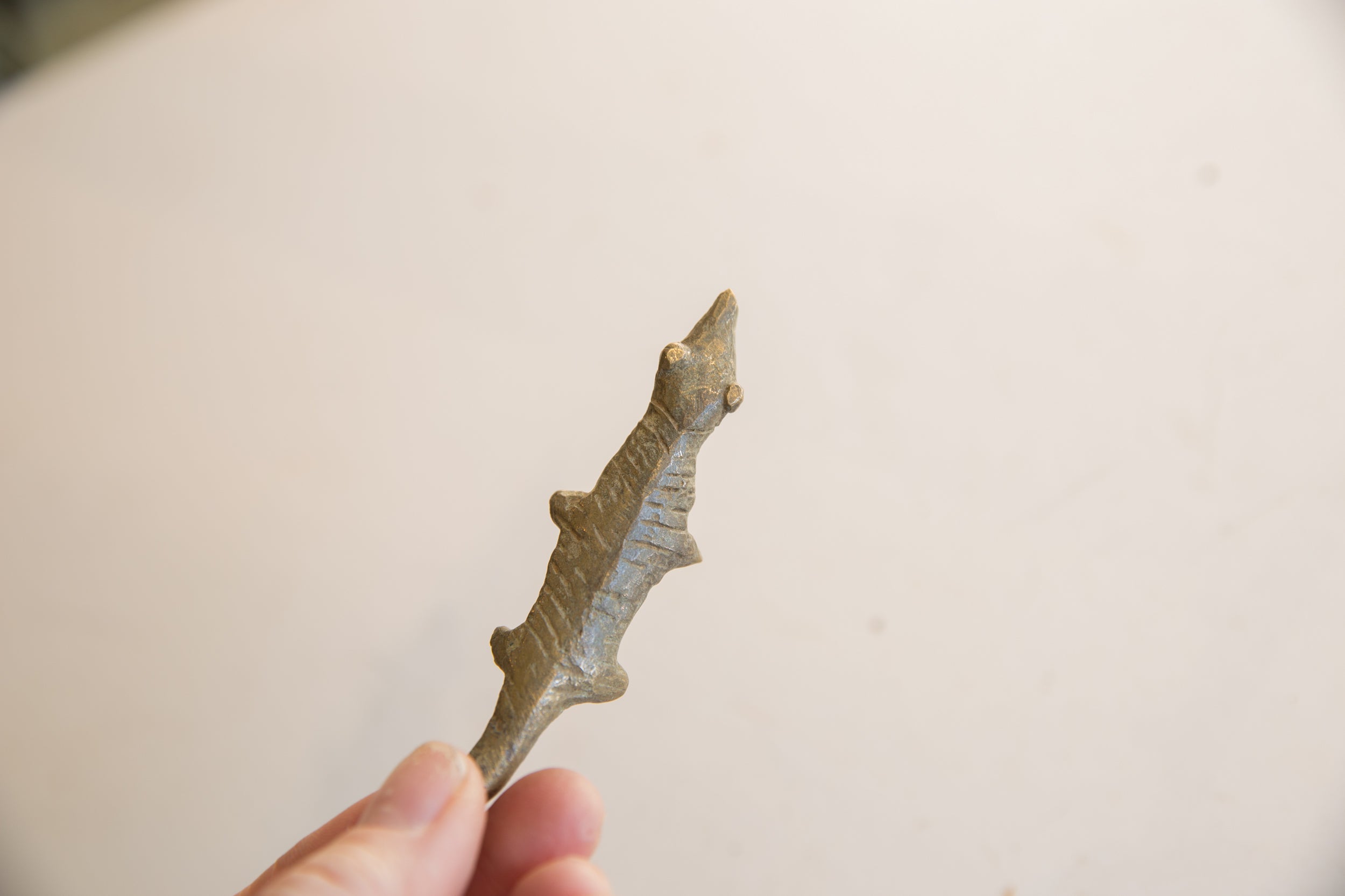 Vintage African Bronze Lizard // ONH Item ab01792 Image 1