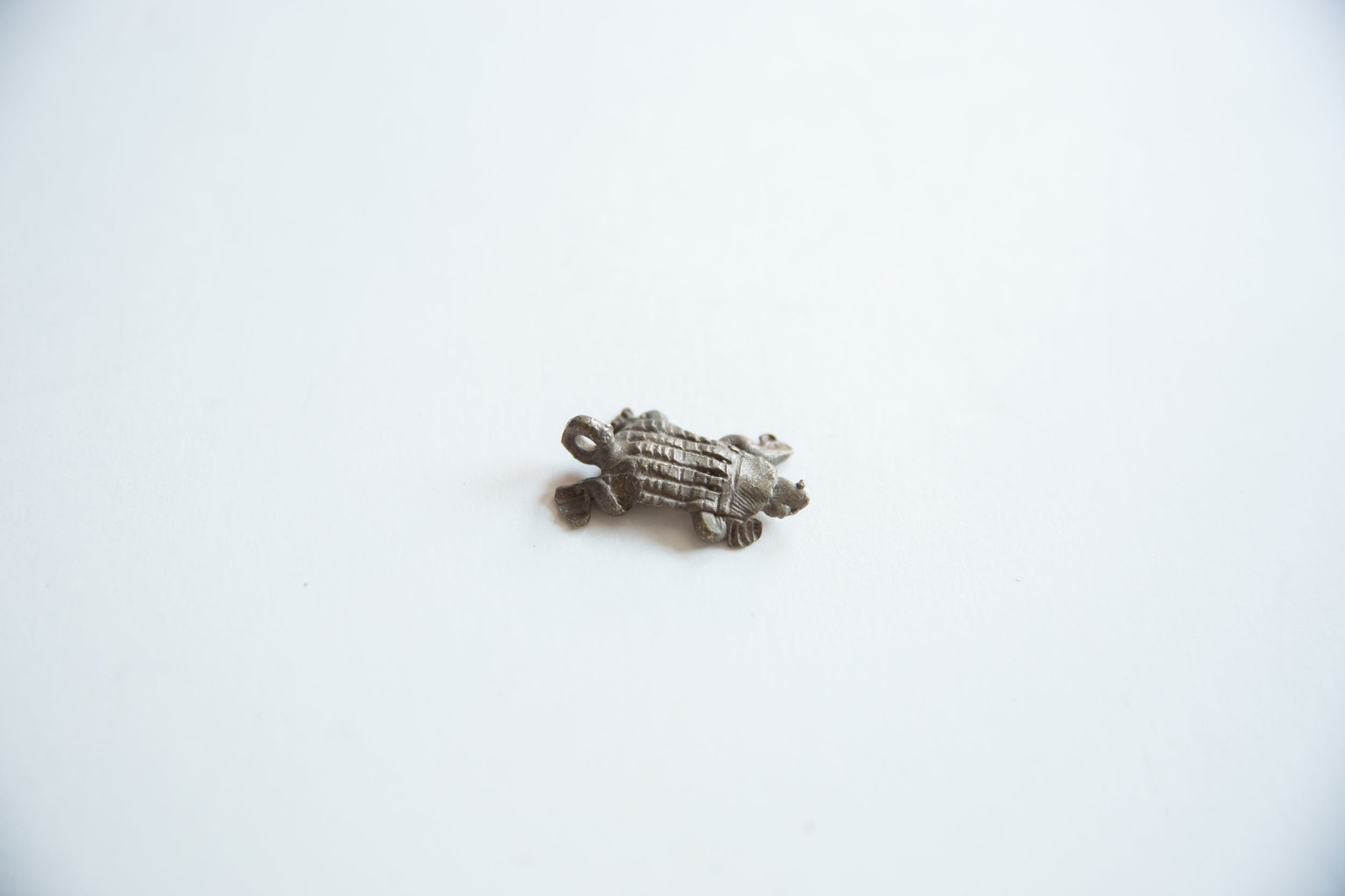 Vintage African Bronze Armadillo Pendant // ONH Item ab01809 Image 1