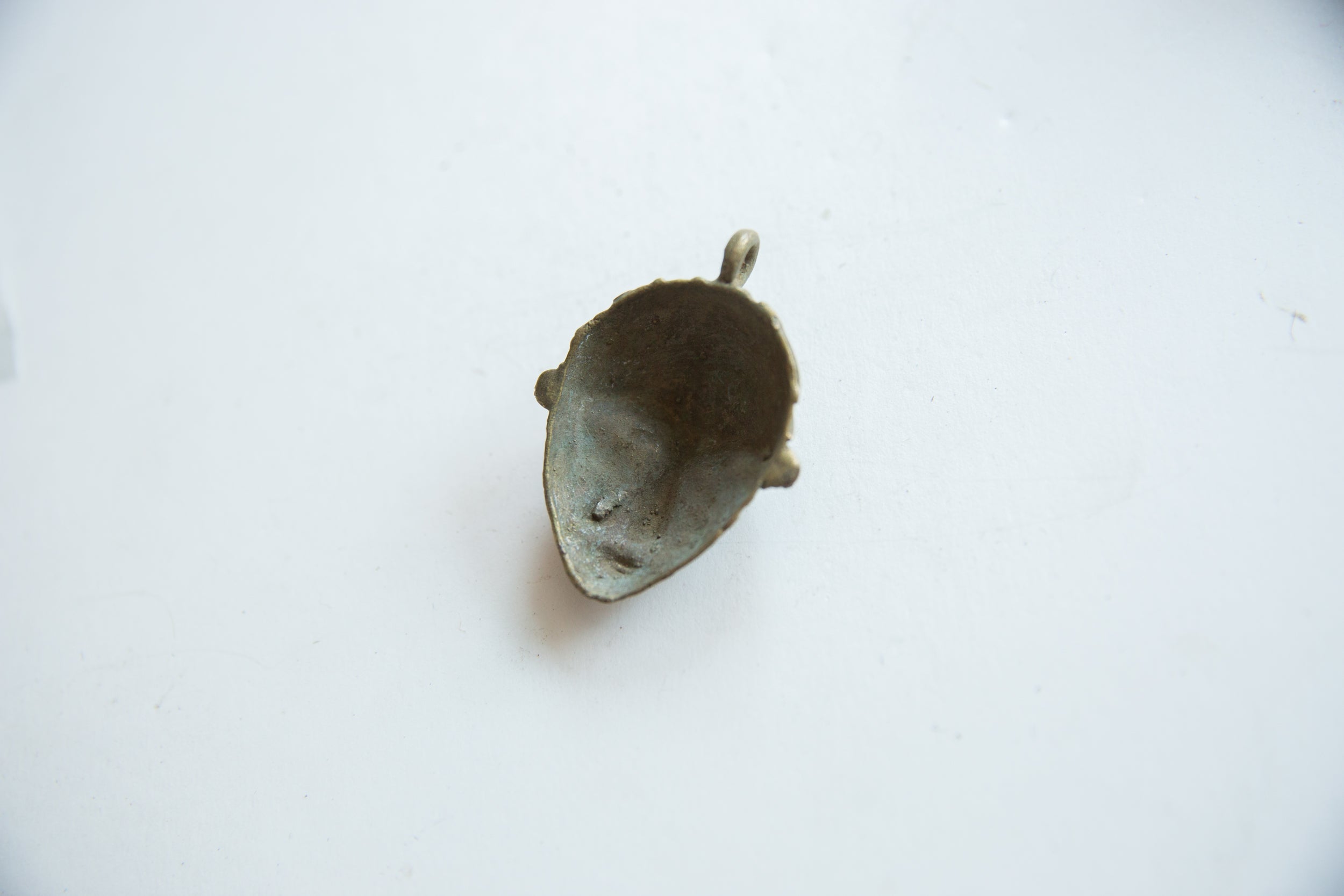 Vintage African Bronze Face Pendant // ONH Item ab01831 Image 1