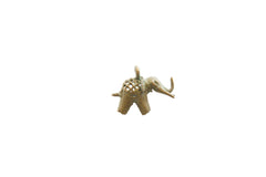 Vintage African Bronze Oxidized Elephant Pendant // ONH Item ab01832