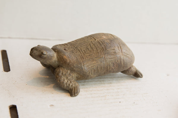 Vintage African Tortoise Sculpture // ONH Item ab01843 Image 1