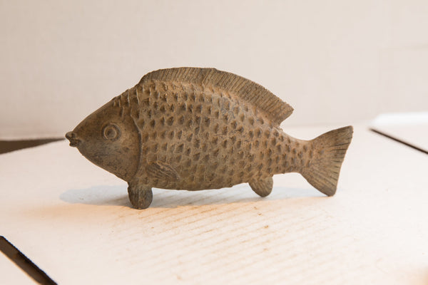 Vintage African Fish Sculpture // ONH Item ab01853 Image 1