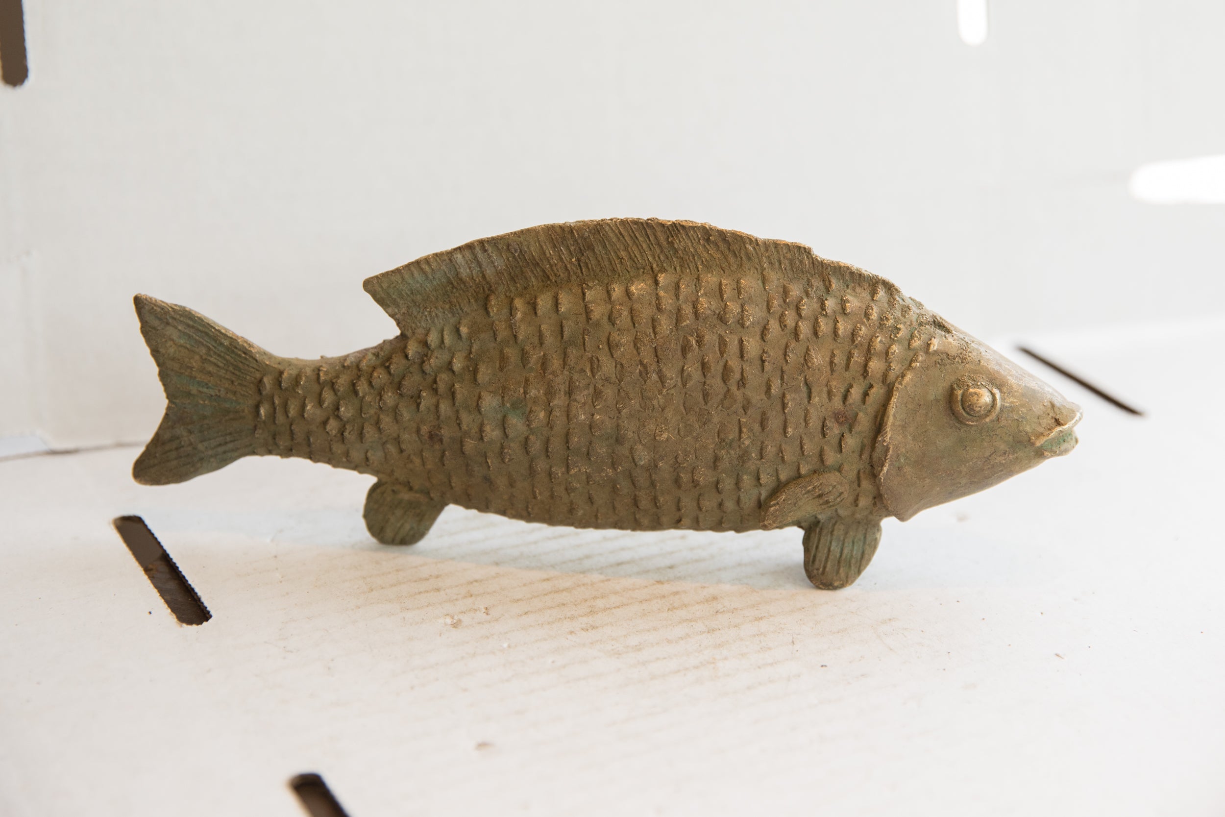 Vintage African Fish Sculpture // ONH Item ab01859 Image 1