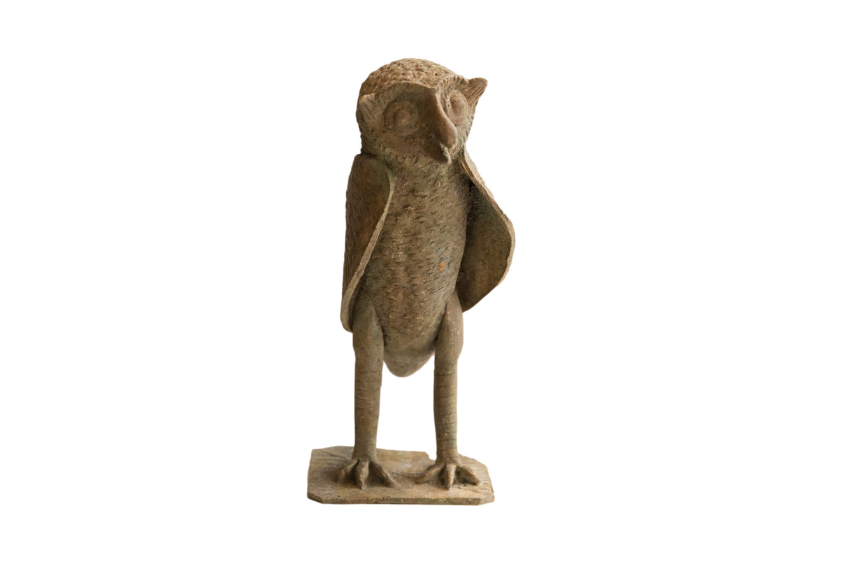 Vintage African Owl Sculpture // ONH Item ab01862