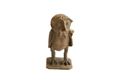 Vintage African Owl with Rat Sculpture // ONH Item ab01865