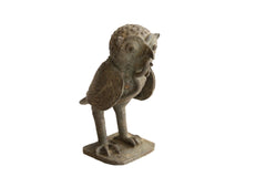 Vintage African Owl with Worm Sculpture // ONH Item ab01867