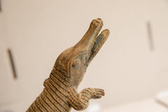 Vintage African Crocodile Sculpture // ONH Item ab01876 Image 2