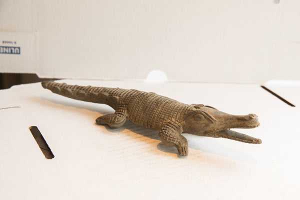 Vintage African Crocodile Sculpture // ONH Item ab01879 Image 1