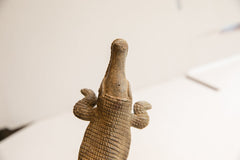 Vintage African Imperfect Crocodile Sculpture // ONH Item ab01880 Image 3