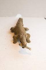 Vintage African Crocodile with Fish Sculpture // ONH Item ab01885 Image 6