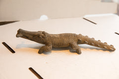 Vintage African Crocodile with Fish Sculpture // ONH Item ab01889 Image 2