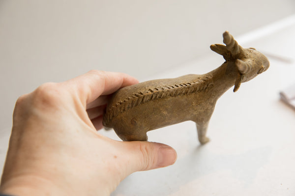 Vintage African Antelope Sculpture // ONH Item ab01918 Image 3
