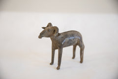 Vintage African Imperfect Ram with Leaf Sculpture // ONH Item ab01937 Image 2
