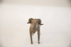 Vintage African Imperfect Ram with Leaf Sculpture // ONH Item ab01937 Image 4